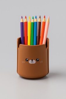 Стакан для канцелярских принадлежностей "Bear", brown