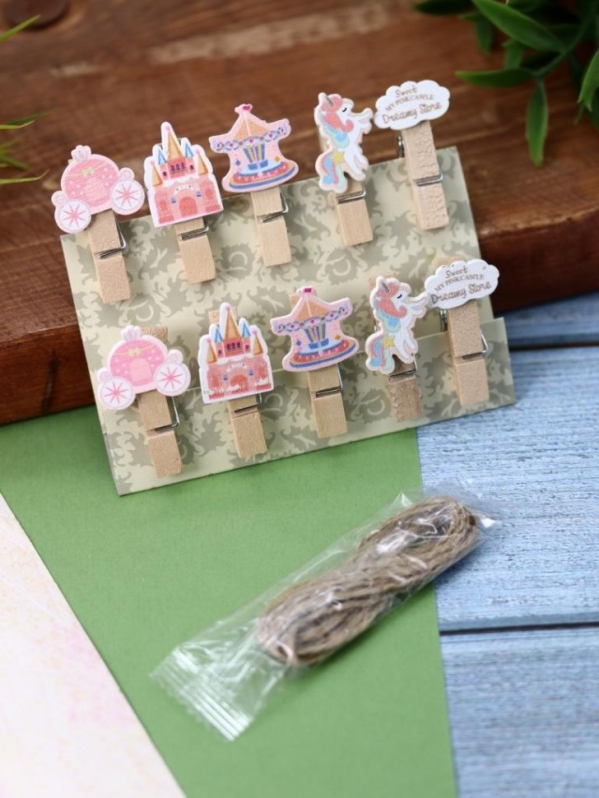 Прищепки "Unicorn fairy tale",  микс color