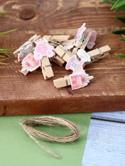 Прищепки "Unicorn fairy tale", mix color 