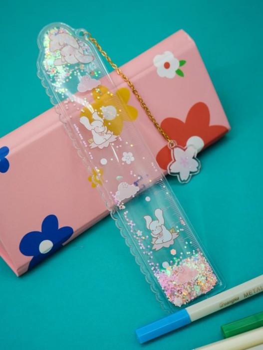 Линейка закладка "Cute hare", mix 