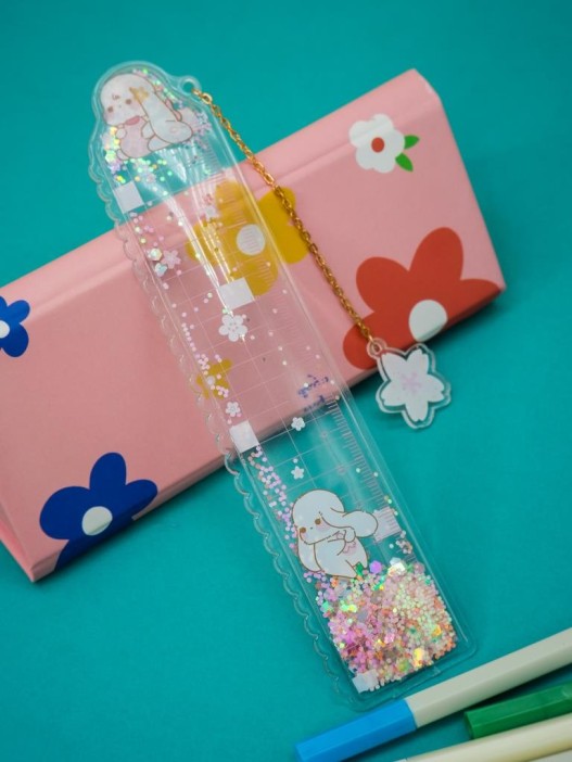 Линейка закладка "Cute hare", mix 