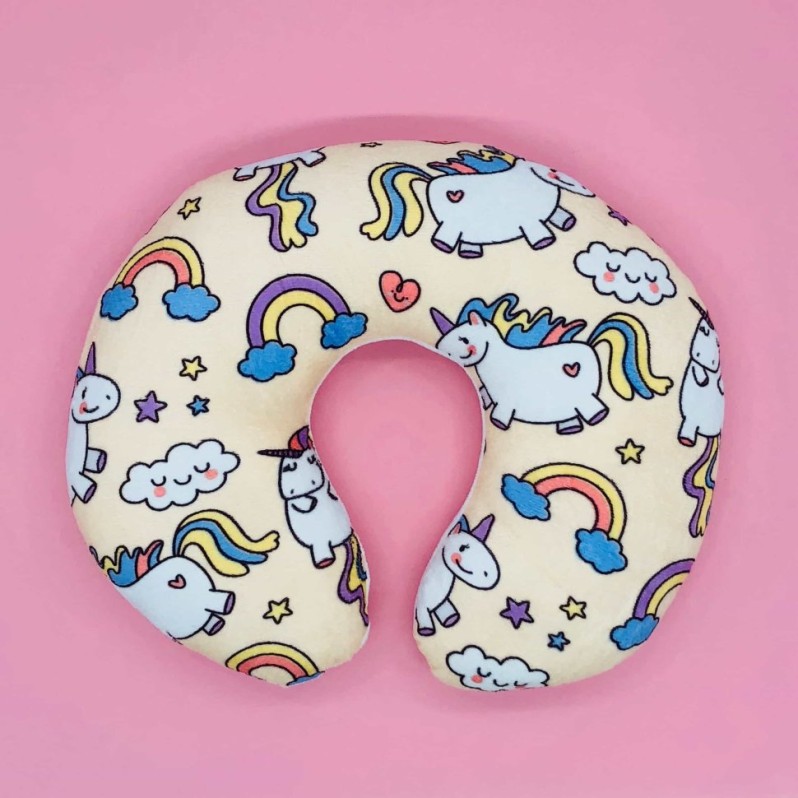 Подушка для шеи "Unicorn and rainbow" 
