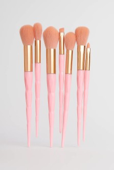 Набор кистей для макияжа "Prism Beauty", 8 кистей, pink