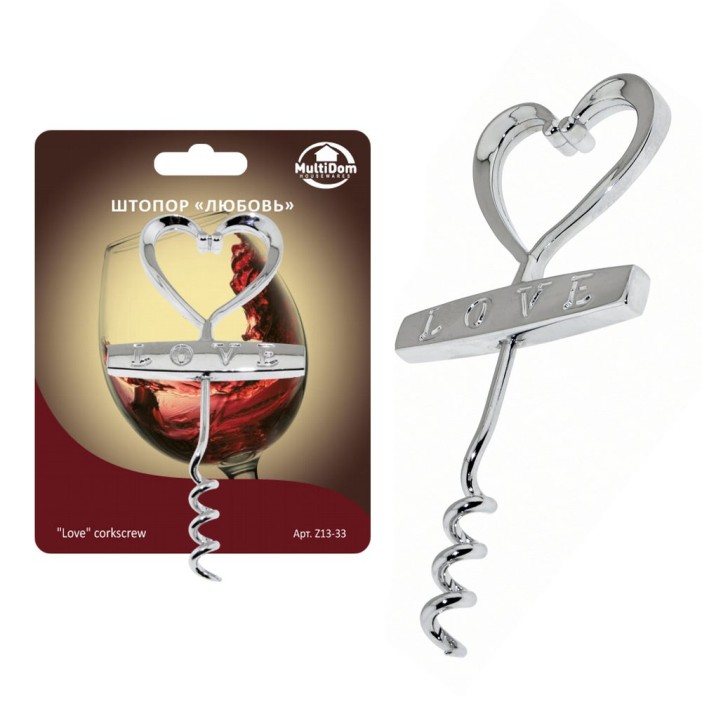 Штопор &quot;Любовь&quot; (12х5,5 см) 