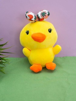 Мягкая игрушка "Duckling bow", yellow, 20 см