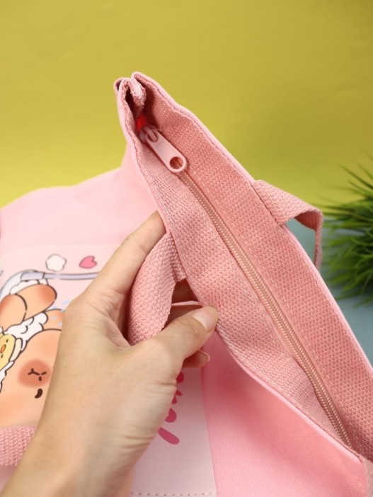 Сумка шоппер &quot;Capybara in the bath&quot;, pink 