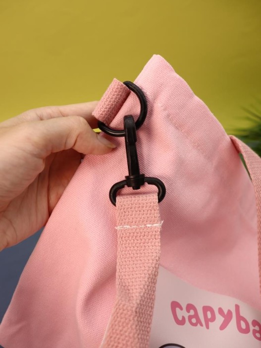 Сумка шоппер &quot;Capybara in the bath&quot;, pink 