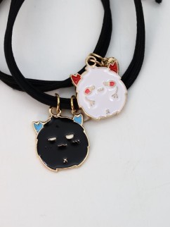 Набор резинок для волос GIRLY 2 шт. &quot;Funny friends, monsters&quot;, black