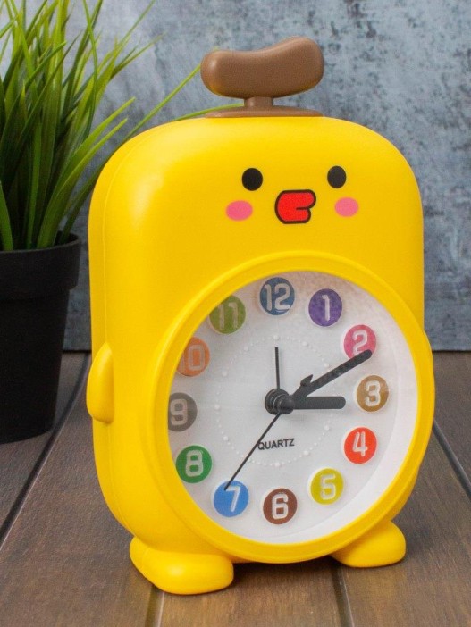 Часы-будильник «Rainbow duck», yellow 