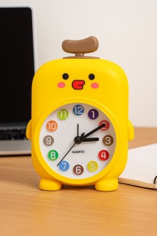 Часы-будильник «Rainbow duck», yellow