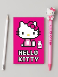 Блокнот А7 &quot;Hello Kitty-4&quot;, 65*98мм, клетка, 40л, 200 гр/м2