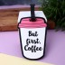 Бирка для багажа "But first coffee"