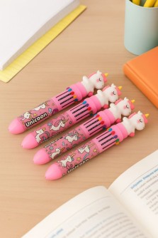 Разноцветная ручка 10 в 1 "Beautiful unicorn", mix