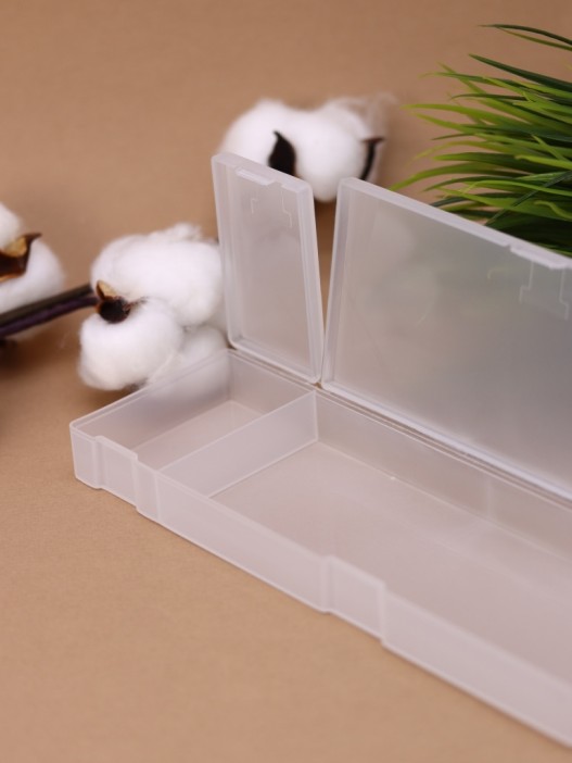 Пенал "Пластиковый квадрат", белый 