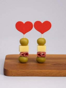 Набор шпажек для торта 12 шт. "Heart", (8 см)