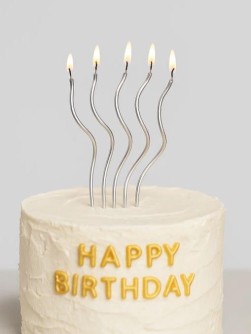 Набор свечей 10 шт. "Wavy spark", silver (14 см)