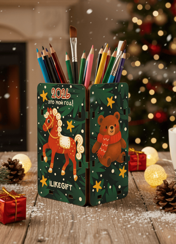 Подставка настольная из дерева iLikeGift &quot;Это мой год!&quot; 