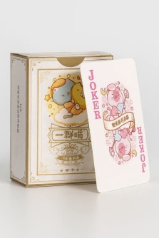 Игровые карты 54 шт. "Мини-покер. КОШКА" 4*5,5*2 см