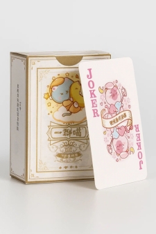 Игровые карты 54 шт. "Мини-покер. КОШКА" 4*5,5*2 см