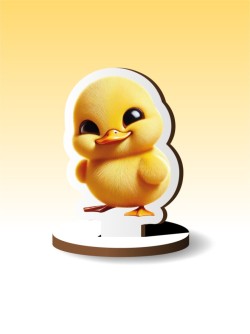 Деревянная фигурка на подставке iLikeGift "Не крякай!"