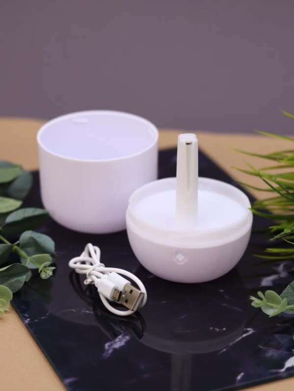 Настольный увлажнитель воздуха-ночник iLikeGift "Цветы",белый(портативный, USB)