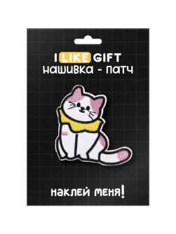 Термонашивка для одежды iLikeGift "Милый котик" 5,5*5,4 см