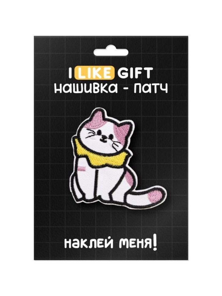 Термонашивка для одежды iLikeGift "Милый котик" 5,5*5,4 см