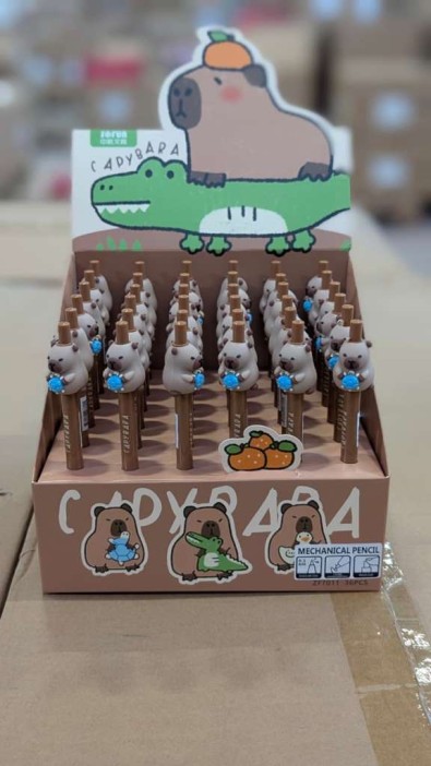 Автоматический карандаш &quot;Cute capybara&quot;, mix, шоу-бокс 36 шт. 