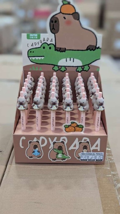 Автоматический карандаш &quot;Cute capybara&quot;, mix, шоу-бокс 36 шт. 