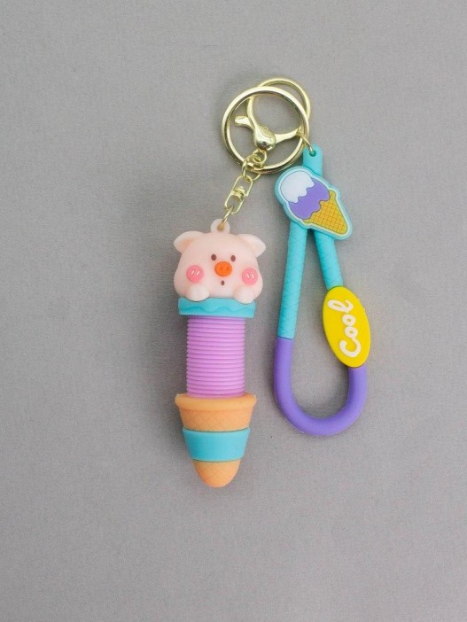 Брелок-антистресс &quot;Long neck pig&quot;, pink (6,5 см) 