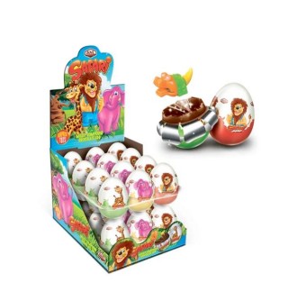 Шоколадное яйцо сюрприз "Egg Junior Boys", с кремом для девочек, 24шт.