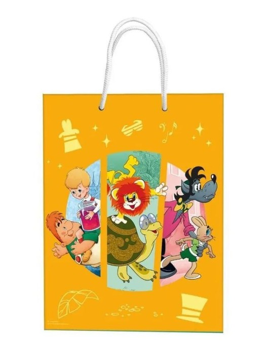 Пакет подарочный Союзмультфильм "Доставка тортиков", 335*406*155 мм 