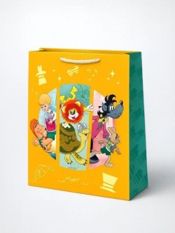 Пакет подарочный Союзмультфильм "Доставка тортиков", 335*406*155 мм