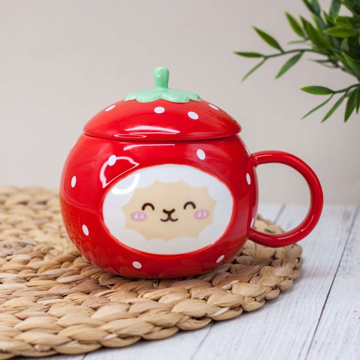 Кружка "Strawberry lama", red (430 ml) 