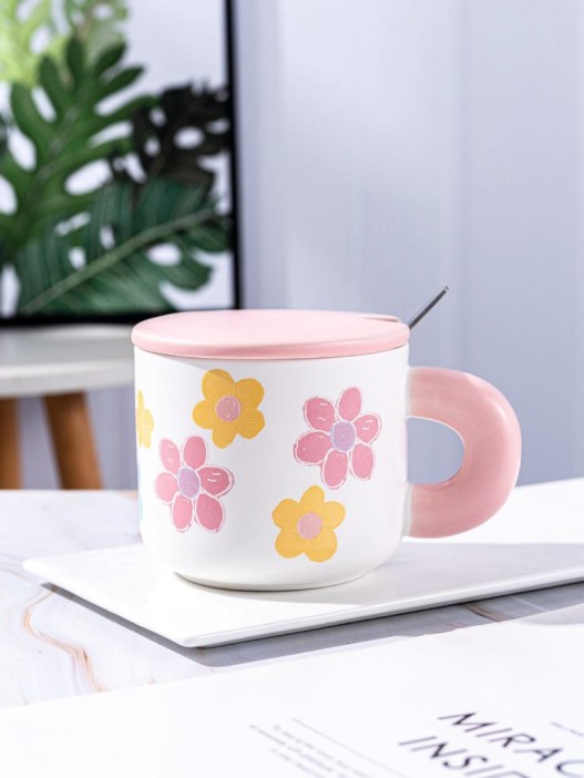 Кружка «Flower power», pink (450 ml) 