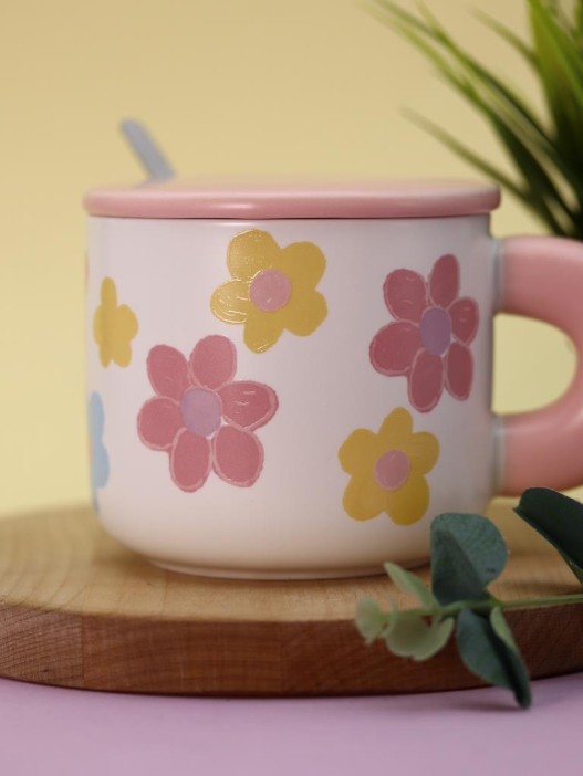 Кружка «Flower power», pink (450 ml) 