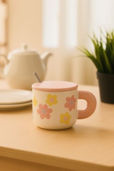 Кружка «Flower power», pink (450 ml)