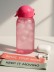 Бутылка "Classic" с трубочкой, pink (400 ml) 