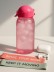 Бутылка "Classic" с трубочкой, pink (400 ml)