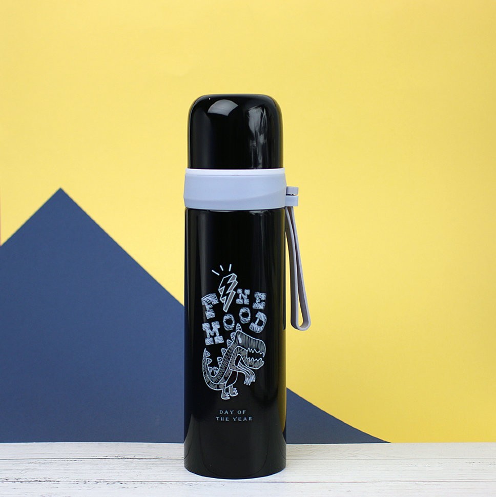 M-2793W Термос "Fine mood", black (500ml)