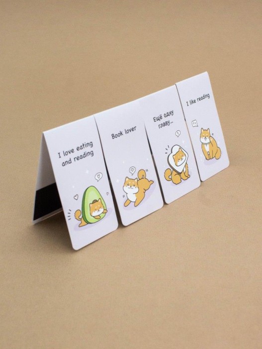 Набор магнитных закладок &quot;Book lover&quot;, 4 шт., 35х70 мм 