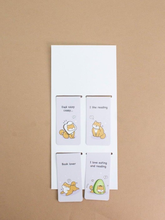 Набор магнитных закладок &quot;Book lover&quot;, 4 шт., 35х70 мм 