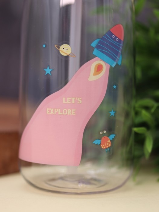 Бутылка «Funny cartoon», pink (400 мл) 