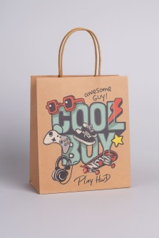 Пакет подарочный крафтовый «CoOol», boy (32*42*11)