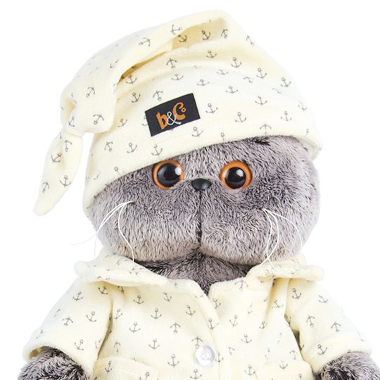 Мягкая игрушка &quot;Кот Басик в пижаме&quot; (22 см) 