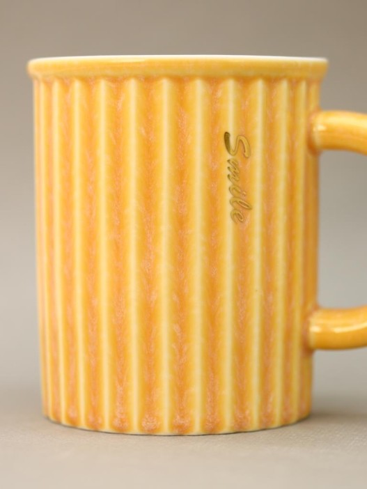 Кружка «Luck will smile today», yellow (350 ml) 