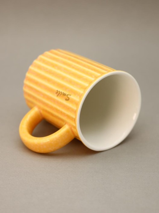 Кружка «Luck will smile today», yellow (350 ml) 