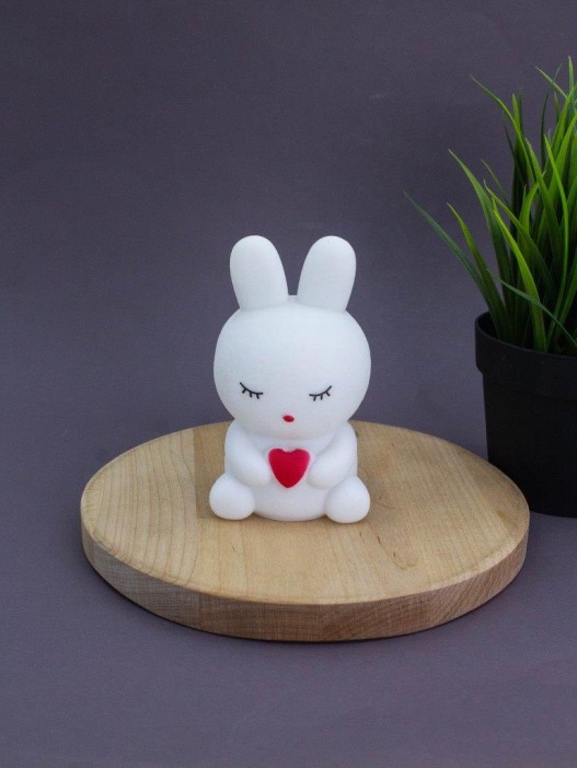 Ночник iLikeGift &quot;Bunny heart&quot;, white (12*6.5 см) 