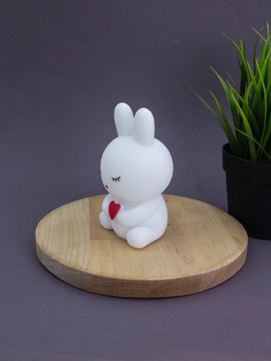 Ночник iLikeGift &quot;Bunny heart&quot;, white (12*6.5 см) 