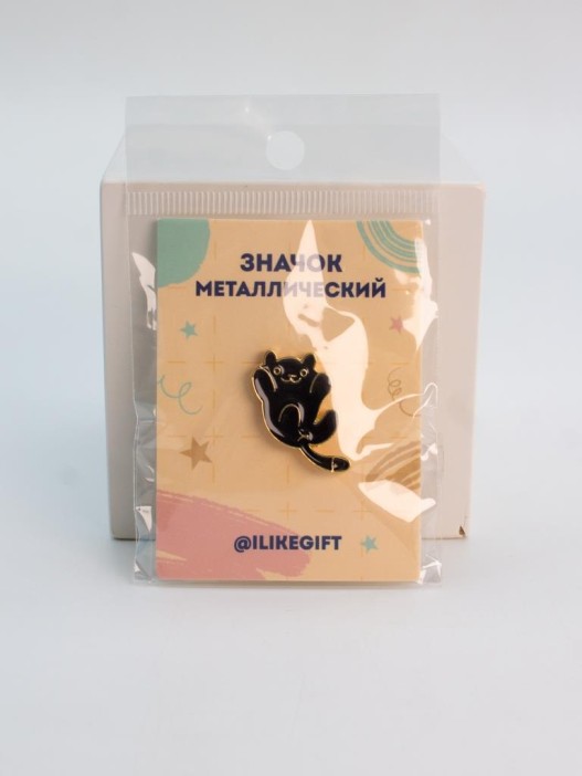 Значок металлический iLikeGift &quot;Hello cat&quot; 